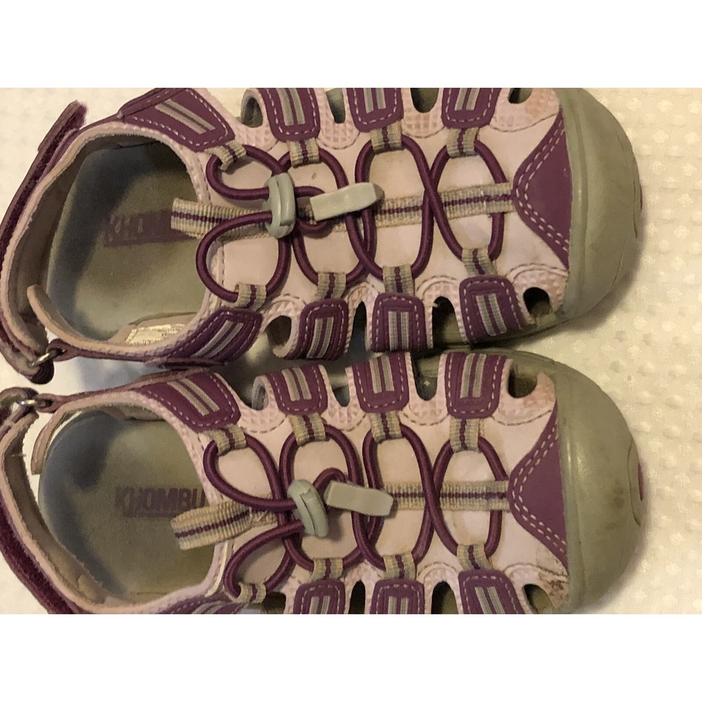 Khombu Kids Size 12 -  Girls - Purple River Sandals Adjustable Straps